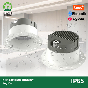 Downlight LED sans cadre étanche IP65, <span class=keywords><strong>spot</strong></span> compatible Dali pour salle de bain et <span class=keywords><strong>terrasse</strong></span> - Product Image 1