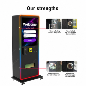 Distributeur automatique mural Zhongda de 32 pouces avec roulettes, acceptant les paiements en espèces et par carte de crédit, compatible SDK, conforme ADA - Product Image 4