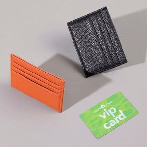 Slim Pu Leather <b>Holder</b> Wallet - Custom Logo Business Card Case for <b>Id</b>, Credit Cards, and Promotional Gifts - Product Image 2