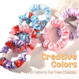 लड़कियों के लिए किंगयान हेयर बैंड 6 pccs Satin Satin Hyrbonche schunche धारक बालों के लिए लड़कियों के बाल - Product Image 3