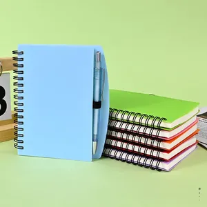 Carnet de notes/agenda spirale en cuir/PU à prix promotionnel pour étudiants, bureau, cadeau, fournisseur en gros - Product Image 2