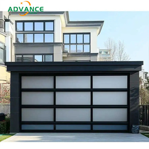 Porta da <span class=keywords><strong>garage</strong></span> moderna personalizzata in vetro, porta sezionale a soffitto in vetro smerigliato <span class=keywords><strong>per</strong></span> la casa - Product Image 2