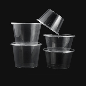 Résistant À la chaleur Jetable Microvavable Pas Cher Grande En Plastique Noir PP Riz Soupe Nouilles Bol avec couvercle - Product Image 5