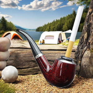 Pipa de Fumar Clásica Ecológica de Resina Lacada Desmontable, en Caja de Regalo, para Hombre, Portátil, para Viajes, Venta al Por Mayor, Nueva Llegada - Product Image 2