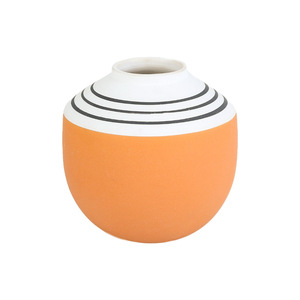 Venta al por mayor nórdico mate decoración del hogar Accesorios florero vintage cerámica terracota arcilla florero cerámica - Product Image 5