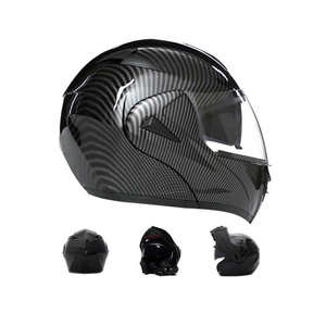 Casque de moto intégral futuriste en ABS, étanche et durable, avec mentonnière et visière amovibles, pour la sécurité en moto - Product Image 2