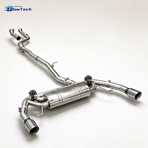 Échappement arrière FlowTech Valvetronic poli miroir pour BMW X3 G01 X4 G02 M40i 3.0T avec garantie d'un an - Product Image 3