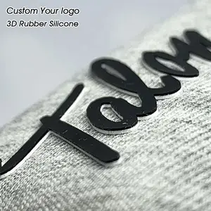 Пользовательская футболка термопечать тиснение теплопередача 3d толстый логотип Резина силиконовая этикетка Одежда наклейка Мужская футболка