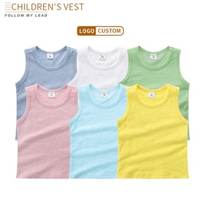 Venta al por mayor nuevo estilo niños camiseta sin mangas 100% algodón <span class=keywords><strong>chaleco</strong></span> <span class=keywords><strong>para</strong></span> niños logotipo personalizado niños <span class=keywords><strong>chaleco</strong></span> - Product Image 2