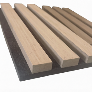 Panel Acústico de Fieltro Suave con Rejilla de Madera, Aislamiento Acústico, Moderno, Ligero, Duradero, Flexible, para Paredes de Fondo, Almacenes y Salones - Product Image 1