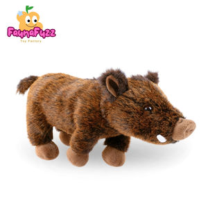 ตุ๊กตาหมูป่าขนสองสี นุ่มมาก ของเล่นตุ๊กตาสัตว์เหมือนจริง ของขวัญสำหรับเด็ก ทำจากพลาสติก PP และใยฝ้าย - Product Image 4