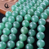 Perles en Aventurine Verte Naturelle de 6/8/10mm en Gros, Pierres Précieuses Indiennes de Guérison en Jade, Perles Libres pour la Fabrication de Colliers