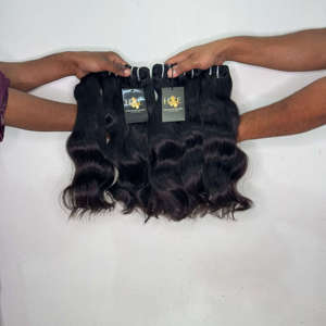 Cabello Indio Virgen sin Procesar con Cutícula Alineada, Proveedores de Cabello Humano Brasileño, Paquetes de Cabello Ondulado sin Procesar - Product Image 2