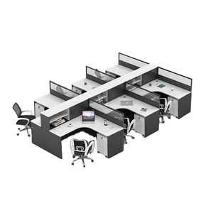 Hiện Đại Bền Mdf Văn Phòng Phân Vùng Cho 4 6 8-Người Máy Trạm Cuộc Gọi Trung Tâm Tủ Phân Vùng Cho Nhà Văn Phòng Hội Thảo - Product Image 1