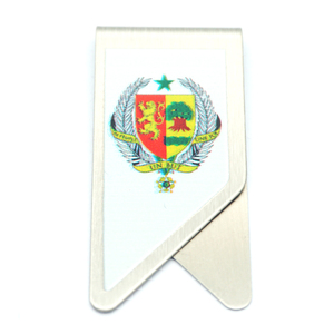 Clips de papier dorés personnalisés en métal, 50 pièces, en forme <span class=keywords><strong>d</strong></span>'aile plate, impression UV - Product Image 1