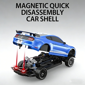 Coche RC MJX 1306 Escala 1/10 sin Escobillas 4WD de Alta Velocidad 60km/h, Vehículo de Carreras a Control Remoto, Grado <span class=keywords><strong>Hobby</strong></span>, Basher RTR - Product Image 2