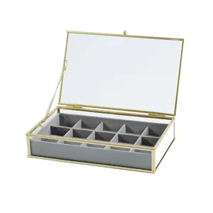 Foryoudecor custom logo printed trinket tray gemstone display jewelry box