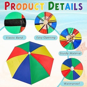 Sombrero de Pesca con Paraguas y Ala Ancha, Plegable, Protección Solar y contra la Lluvia, Universal para Todas las Edades - Product Image 4
