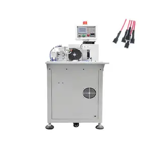Máquina de marcado y encogimiento de tubos retráctiles de alambre Inserción automática de tubos termorretráctiles con máquina de impresión