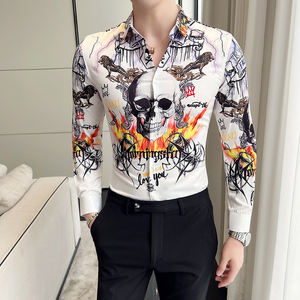 Premium Luxury <span class=keywords><strong>Camisas</strong></span> Africanas Para Hombr <span class=keywords><strong>Camisas</strong></span> de moda <span class=keywords><strong>Camisas</strong></span> de hombre para hombre de manga larga - Product Image 2