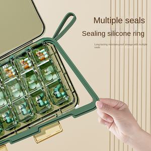 Organisateur de pilule en plastique PP portable de vente chaude avec couvercle en aluminium de forme rectangulaire Design classique pour une utilisation de 7 jours par semaine - Product Image 4