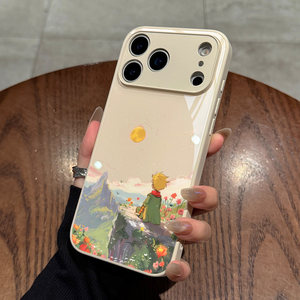 Coque de téléphone <span class=keywords><strong>Le</strong></span> <span class=keywords><strong>Petit</strong></span> <span class=keywords><strong>Prince</strong></span> du Coucher de Soleil pour iPhone 17 Pro Max, Nouvelle Protection Intégrale Unisexe Anti-chute en Verre Trempé - Product Image 3