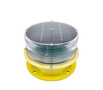 Feu d'obstruction aéronautique à LED solaire, clignotant rouge, signalisation d'avertissement pour les obstacles aériens - Product Image 4