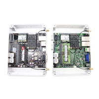 PC Mini Industri Tanpa Kipas In-tel I7 N150 AI Edge Computer 2*LAN 2*RS232 COM Paduan Aluminium Beroperasi 24 Jam