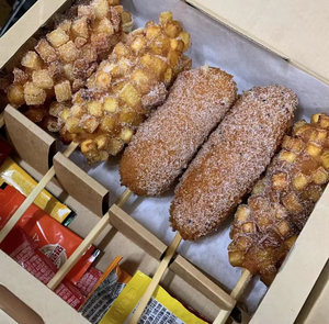 บรรจุภัณฑ์สุนัขข้าวโพดกระดาษพิมพ์แบบกําหนดเองกล่องฮอทดอกเกาหลี Takeaway - Product Image 2