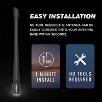 Antenne de voiture compatible avec Ford F150 2009-2024 Antenne en caoutchouc de 7 pouces de remplacement conçue pour l'antenne de réception FM/AM