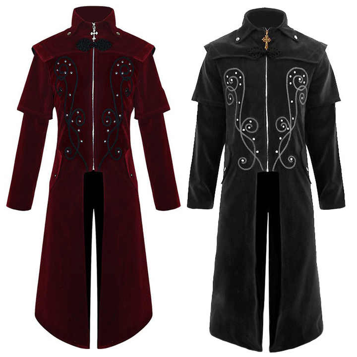 Cappotto Vintage Steampunk Medievale | Trench Lungo Monopetto, Per Halloween, Feste A Tema E Cosplay - Foto 2