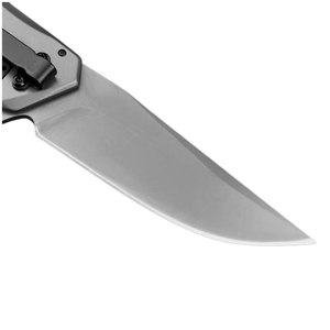 Couteau de poche pliant en acier 8Cr13MoV, lame à pointe tombante, manche en acier inoxydable, incrustation en fibre de carbone, ouverture par flipper, EDC, camping, OEM - Product Image 4
