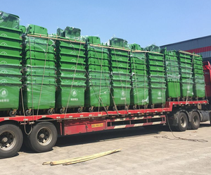 Xe CHỞ RÁC 660 lít dày, Thùng rác ngoài trời y tế bằng nhựa, vệ sinh cộng đồng, xe vệ sinh đẩy tay - Product Image 4