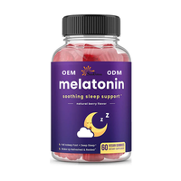 Gummies Mélatonine OEM ODM Sommeil, Complément Booster Sommeil, Mémoire, Récupération, Bonheur, L-théanine