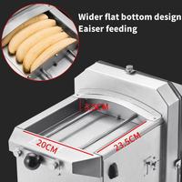 Volledig Automatische Bananen Snijmachine Klaar voor Verzending Elektrische Plantain Snijder 110-240V voor Chips Bedrijven