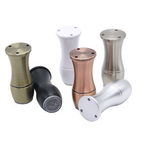 Patas de aluminio para sofá, forma de bola de bolos, muebles de Metal ajustables, pies de armario para sala de estar, armario, patas de mesita de noche - Product Image 1