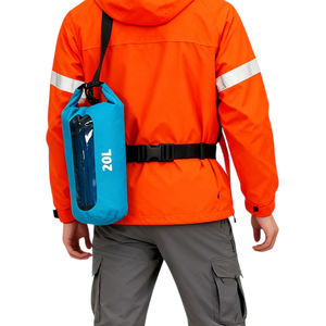 Sac étanche marin en PVC 15L avec logo personnalisé pour la pêche en haute mer avec panneau d'inspection transparent - Product Image 6