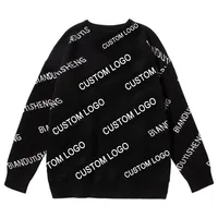 Maglione da uomo in cotone jacquard con LOGO personalizzato maglione da uomo in cotone taglie forti maglioni da uomo