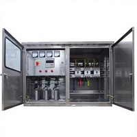 Armoire électrique industrielle intégrée en acier inoxydable, indice de protection IP65, verrouillage à clé, 100A 220V, 1 prise, distribution d'alimentation