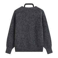 ZATRHMBM Vêtements pour femmes automne 2026 Nouvelle mode Pull tricoté double couche Rétro Manches longues Hauts décontractés pour femmes