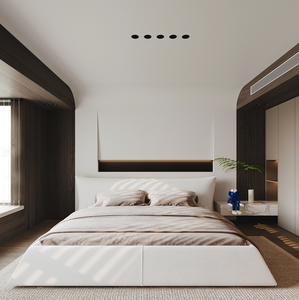 เตียงปรับระดับได้ขนาดควีนไซส์สุดหรู พร้อมหัวเตียงกำมะหยี่แบบติดกระดุม ดีไซน์ทันสมัย โครงไม้สักเป็นมิตรกับสิ่งแวดล้อม สำหรับห้องนอน - Product Image 2