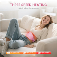 Ceinture chauffante DOMAS à personnalisation variée, rechargeable, avec fonction de minuterie, type C, pour soulager les douleurs menstruelles, avec mode massage