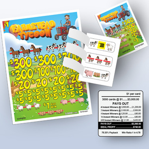 <span class=keywords><strong>Precio</strong></span> bajo <span class=keywords><strong>de</strong></span> alta calidad Impresión personalizada Pull Tab Lotería Billetes <span class=keywords><strong>de</strong></span> juego y tablero - Product Image 2