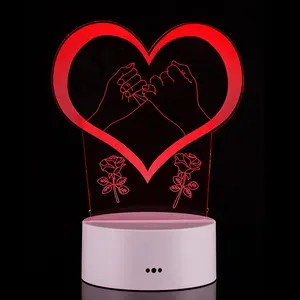 Anime Custom ized Muster Bär Lampe 3D Illusion Weihnachts geschenk Home Decoration Smart Home Licht Tisch lampen 3D Nachtlicht