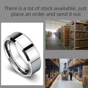 Alta Qualidade Black Titanium Stainless Steel <span class=keywords><strong>Ring</strong></span> Classic New Design Wedding Jewelry para Homens e Mulheres para o Noivado - Product Image 6