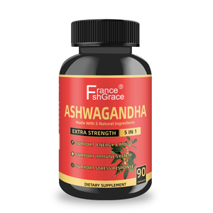 อาหารเสริมอัชวากันธาพรีเมียม ผสมขมิ้น ขิง พริกไทยดำ สำหรับผู้ใหญ่ ช่วยปรับปรุงการนอนหลับ แคปซูลอัชวากันธา - Product Image 1