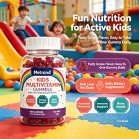 Gommes multivitaminées pour enfants Metrand, bonbons gommeux aux vitamines naturelles, étiquette privée OEM pour enfants