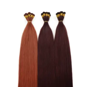 The latest American hair extensions with hand tied weft knitted European hair extensions feature dense ends