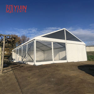 Grande tente de réception blanche pas chère pour 100 personnes, idéale pour les mariages, en vente - Product Image 5