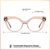 Lbashades 3401 Lunettes de luxe vintage épaisses œil de chat, montures optiques en acétate avec logo personnalisé, bloquant la lumière bleue, pour femme